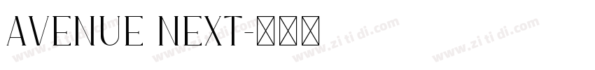 Avenue Next字体转换